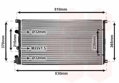 Radiators, Motora dzesēšanas sistēma VAN WEZEL 43002276 1