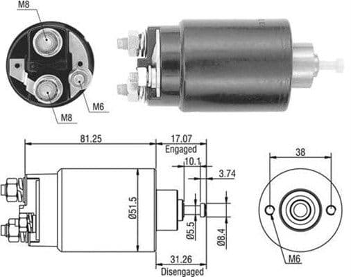 Ievilcējrelejs, Starteris MAGNETI MARELLI 940113050404 1