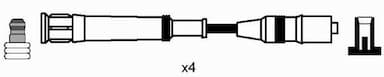 Augstsprieguma vadu komplekts NGK 0551 2