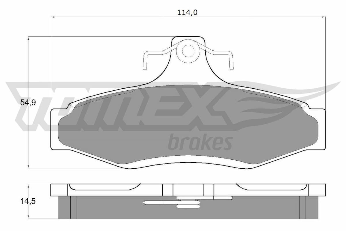 Bremžu uzliku kompl., Disku bremzes TOMEX Brakes TX 10-81 1