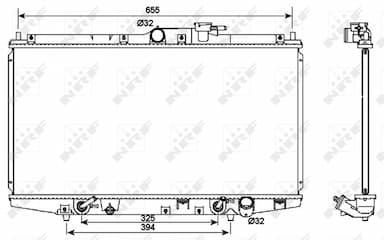 Radiators, Motora dzesēšanas sistēma NRF 53087 2