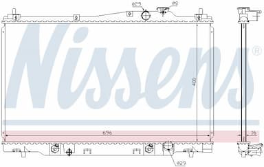 Radiators, Motora dzesēšanas sistēma NISSENS 68142 6