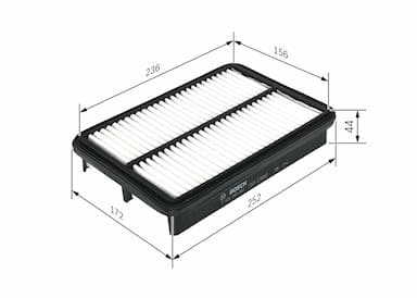 Gaisa filtrs BOSCH F 026 400 044 5