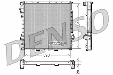 Radiators, Motora dzesēšanas sistēma DENSO DRM05116 1