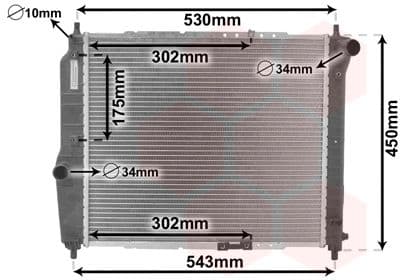 Radiators, Motora dzesēšanas sistēma VAN WEZEL 81002066 1