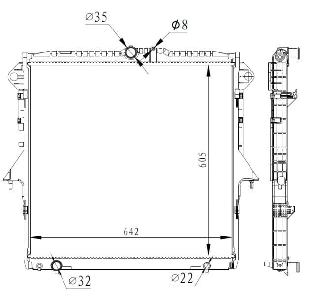 Radiators, Motora dzesēšanas sistēma NRF 59261 1