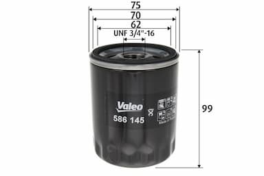 Eļļas filtrs VALEO 586145 1