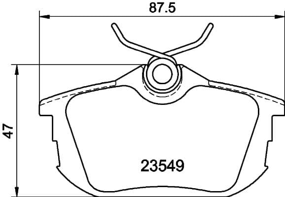 Bremžu uzliku kompl., Disku bremzes HELLA 8DB 355 018-271 1