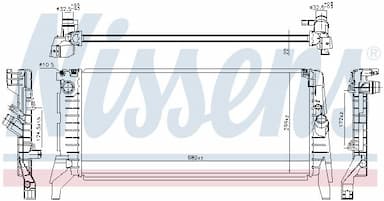 Radiators, Motora dzesēšanas sistēma NISSENS 606391 1