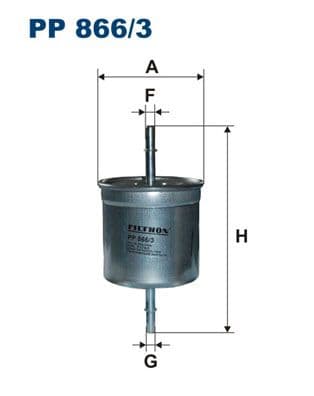 Degvielas filtrs FILTRON PP 866/3 1