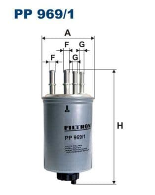 Degvielas filtrs FILTRON PP 969/1 1