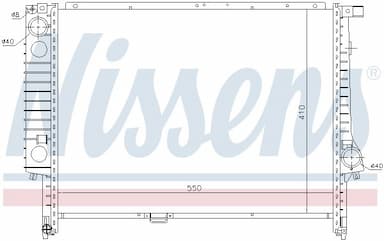 Radiators, Motora dzesēšanas sistēma NISSENS 60605 5