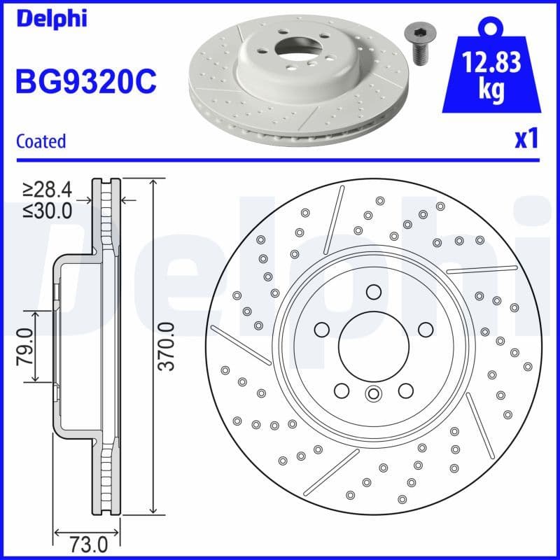 Bremžu diski DELPHI BG9320C 1