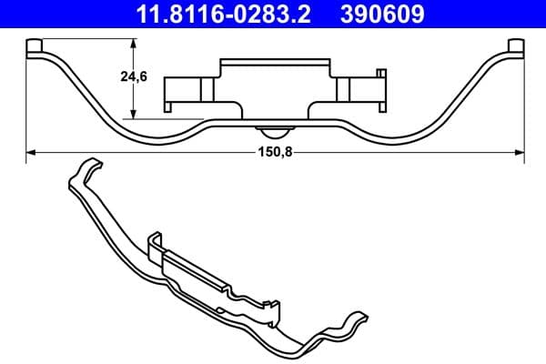 Atspere, Bremžu suports ATE 11.8116-0283.2 1