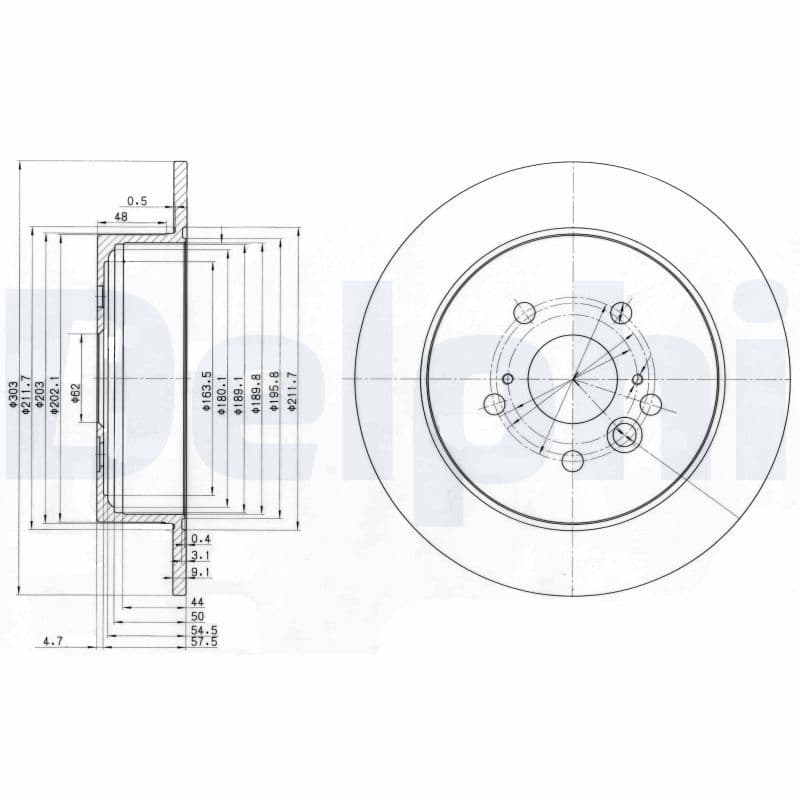 Bremžu diski DELPHI BG3691 1