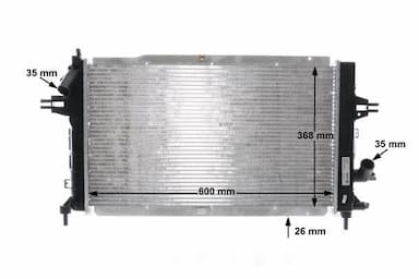 Radiators, Motora dzesēšanas sistēma MAHLE CR 1687 000S 12