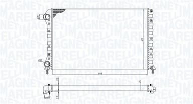 Radiators, Motora dzesēšanas sistēma MAGNETI MARELLI 350213194400 1