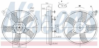 Ventilators, Motora dzesēšanas sistēma NISSENS 85759 6