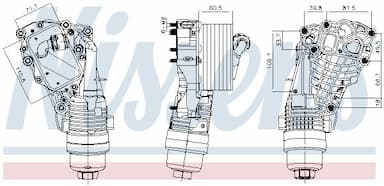 Eļļas radiators, Motoreļļa NISSENS 91399 1