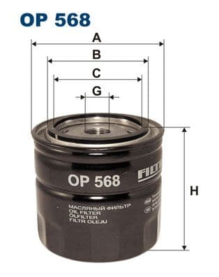 Eļļas filtrs FILTRON OP 568 1