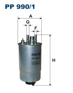 Degvielas filtrs FILTRON PP 990/1 1