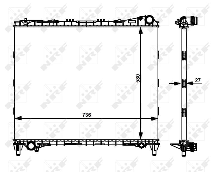 Radiators, Motora dzesēšanas sistēma NRF 59174 1