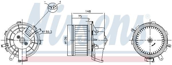 Salona ventilators NISSENS 87622 1