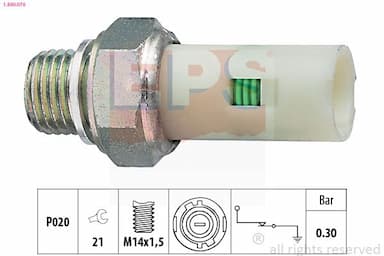 Eļļas spiediena devējs EPS 1.800.076 1