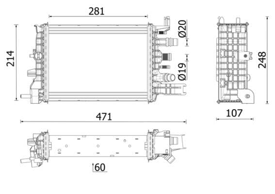 Radiators, Motora dzesēšanas sistēma MAHLE CR 2632 000P 1