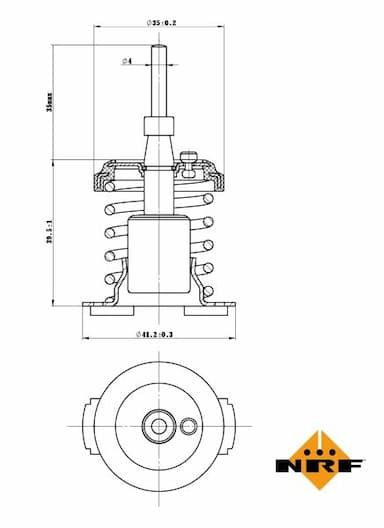 Termostats, Dzesēšanas šķidrums NRF 725093 5