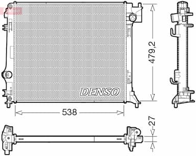 Radiators, Motora dzesēšanas sistēma DENSO DRM46064 1