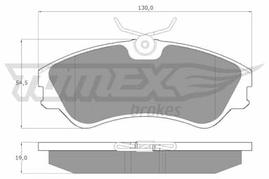 Bremžu uzliku kompl., Disku bremzes TOMEX Brakes TX 10-65 1