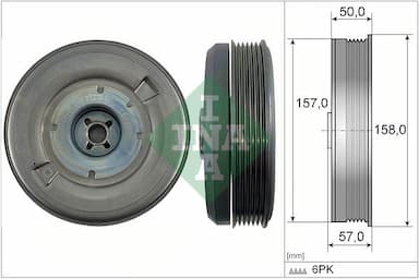 Piedziņas skriemelis, Kloķvārpsta Schaeffler INA 544 0513 10 1