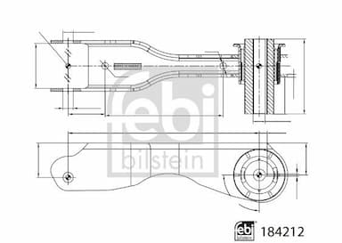 Neatkarīgās balstiekārtas svira, Riteņa piekare FEBI BILSTEIN 184212 3