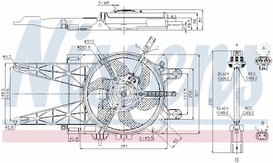 Ventilators, Motora dzesēšanas sistēma NISSENS 85051 6