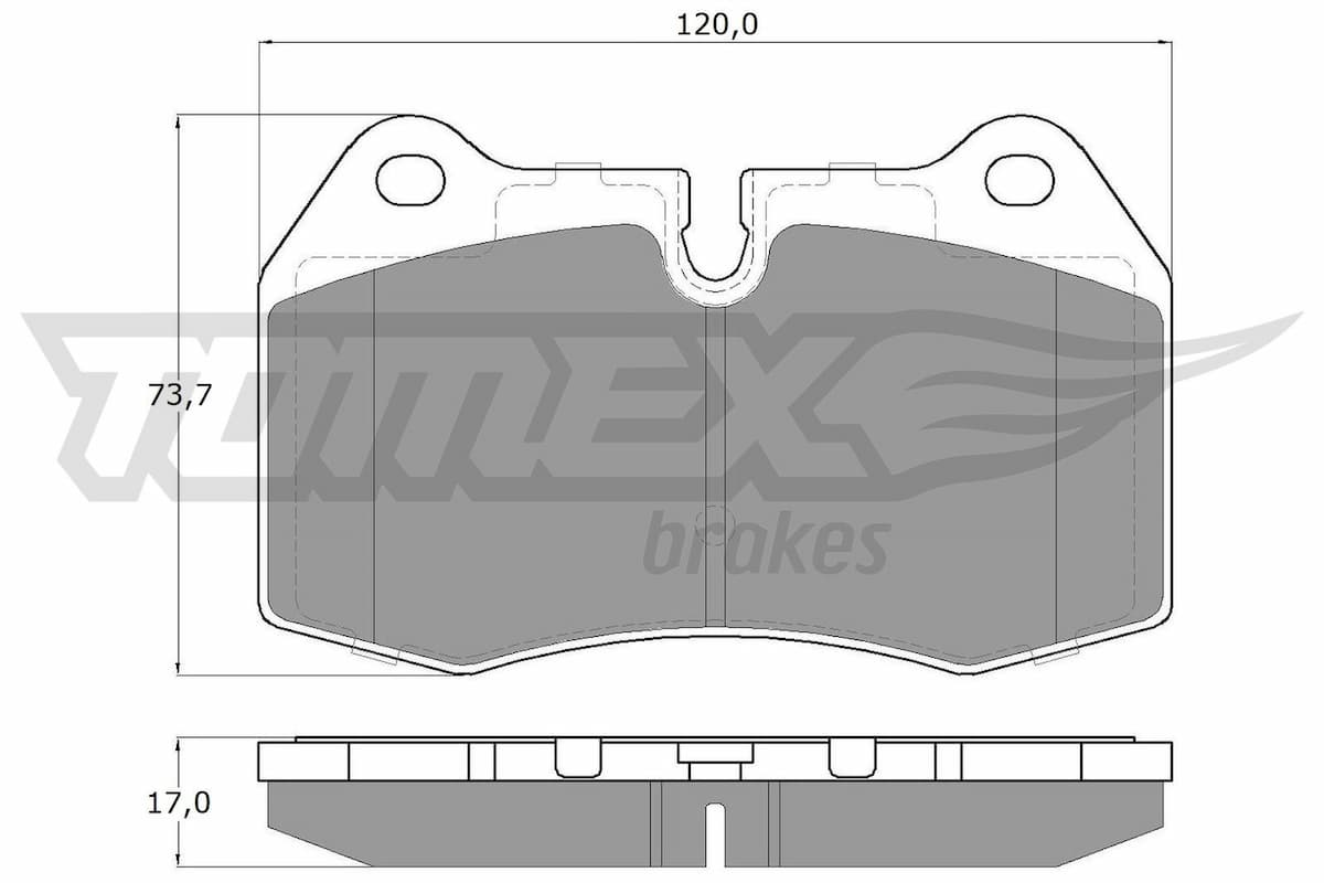 Bremžu uzliku kompl., Disku bremzes TOMEX Brakes TX 13-24 1