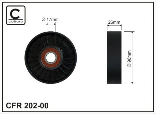 Spriegotājrullītis, Ķīļrievu siksna CAFFARO 202-00 1