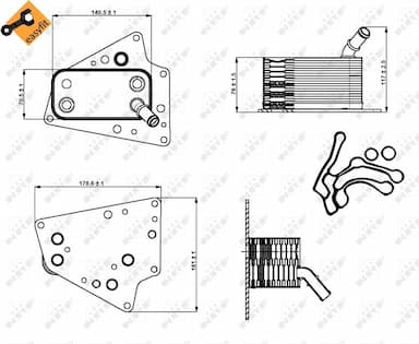 Eļļas radiators, Motoreļļa NRF 31258 5