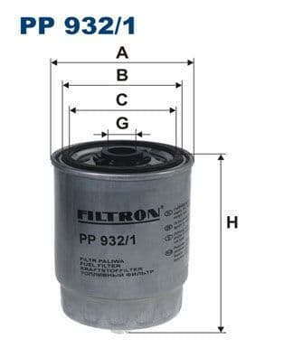 Degvielas filtrs FILTRON PP 932/1 1