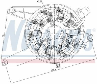 Ventilators, Motora dzesēšanas sistēma NISSENS 85370 6