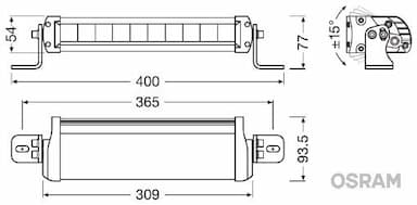 Tālās gaismas lukturis ams-OSRAM LEDDL103-CB 4