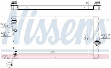 Radiators, Motora dzesēšanas sistēma NISSENS 60769 6