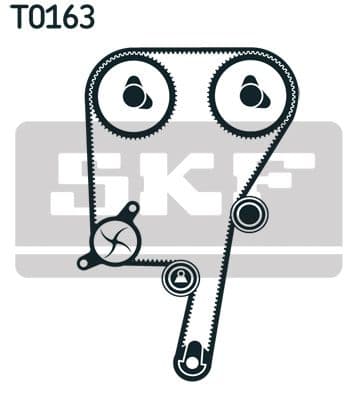 Ūdenssūknis + Zobsiksnas komplekts SKF VKMC 01121-1 2