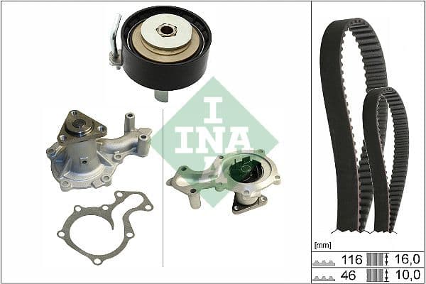 Ūdenssūknis + Zobsiksnas komplekts Schaeffler INA 530 0700 30 1