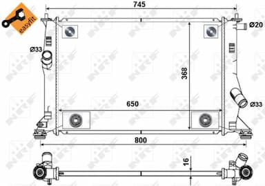 Radiators, Motora dzesēšanas sistēma NRF 53465 4