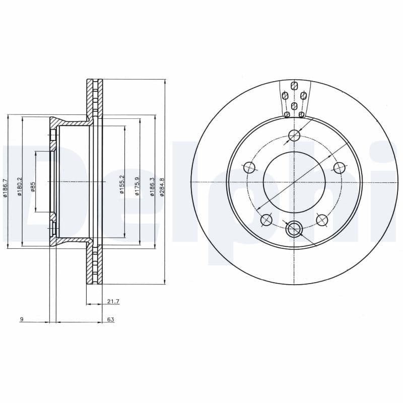 Bremžu diski DELPHI BG4067 1