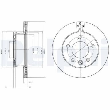 Bremžu diski DELPHI BG4067 1