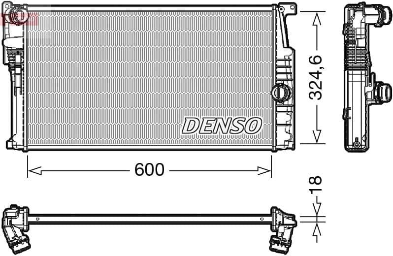 Radiators, Motora dzesēšanas sistēma DENSO DRM05017 1