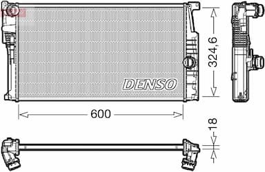 Radiators, Motora dzesēšanas sistēma DENSO DRM05017 1