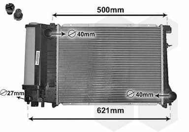 Radiators, Motora dzesēšanas sistēma VAN WEZEL 06002135 1